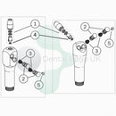 DCI 9186 3 in 1 Button Assembly to Fit Adec Syringe