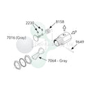 Dental Edge UK - DCI 7016 Grey On / Off 3-Way Toggle Valve