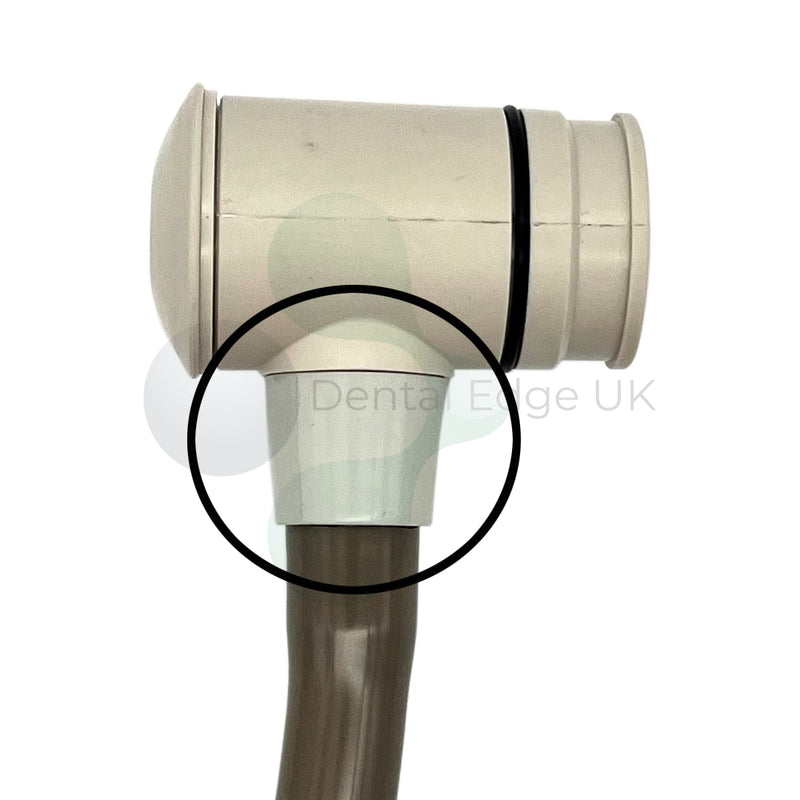 Dental Edge UK -  Adec Type 1/2" HVE Tubing Tailpiece Connector for Vacuum Canister End Light Grey