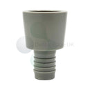 Adec Type 1/2" HVE Tubing Tailpiece Connector for Vacuum Canister End Light Grey