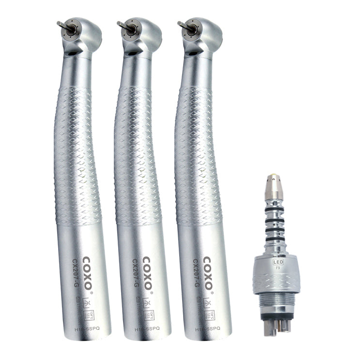 Dental Edge UK -  Coxo CX207-G Sirona Type LED High Speed Handpiece With Coupling