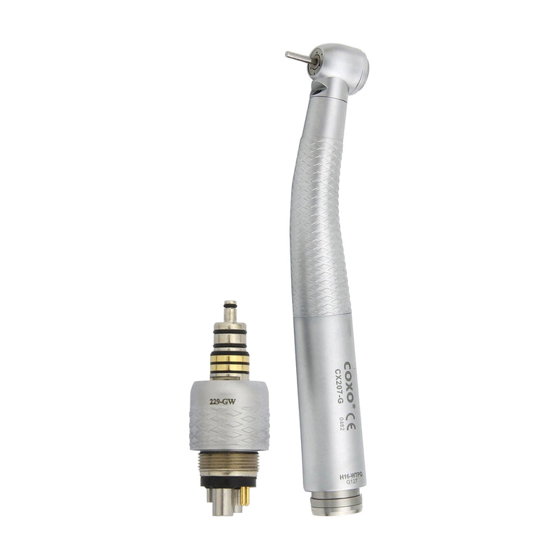 YUSENDENT COXO Dental Fiber Optic LED High Speed Turbine Handpiece – Fits KAVO 6 Pin Coupler
