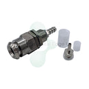 Dental Edge UK -  DCI 0006 1/4" Panel Mount Female Quick Disconnect QD with Shut Off and Barb End