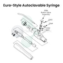 Dental Edge UK -  DCI 3086 3 in 1 Autoclavable Euro Style Button With Spring