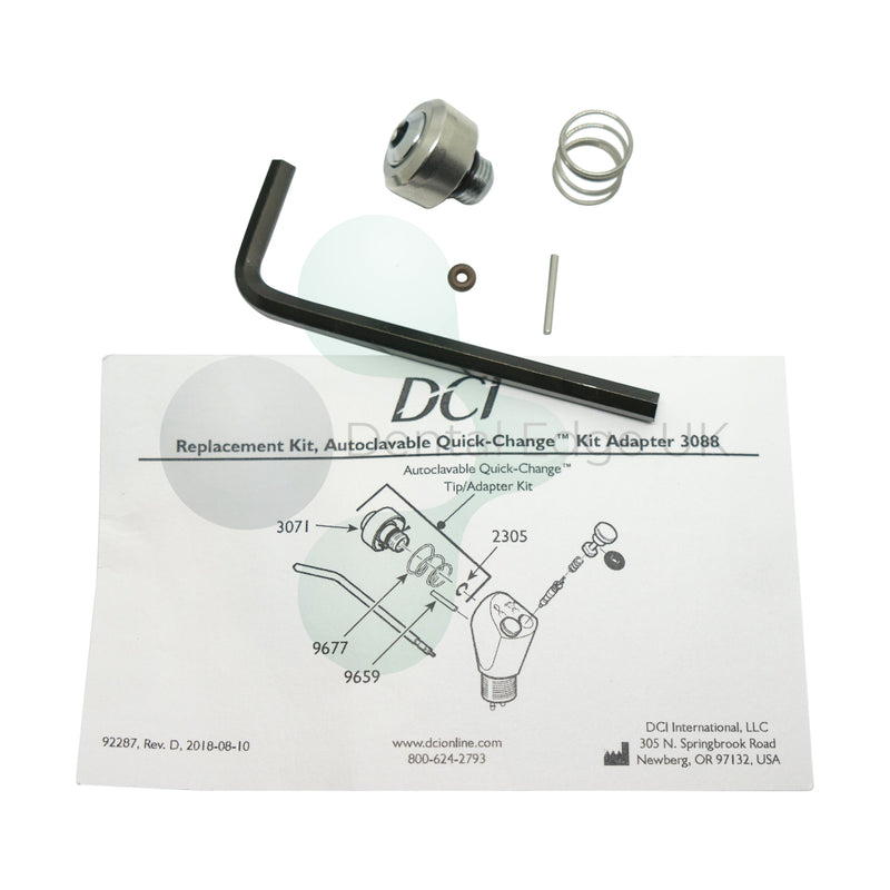 Dental Edge UK -  DCI 3088 3 in 1 Syringe Adaptor Autoclavable