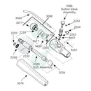 Dental Edge UK -  DCI 3349 3 in 1 Syringe, Autoclavable, Euro-Style (Continental)