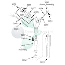 Dental Edge UK -  DCI 3379 3 in 1 Syringe, Autoclavable, Valve Core With Grey Tubing