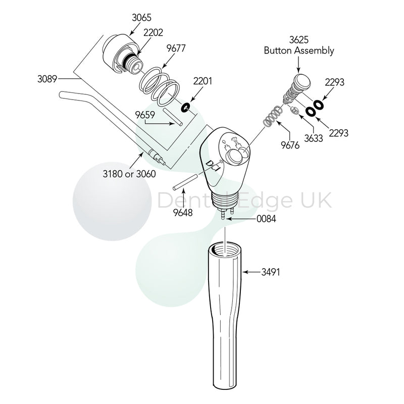 Dental Edge UK -  DCI 3600 3 in 1 Syringe, Precision Comfort