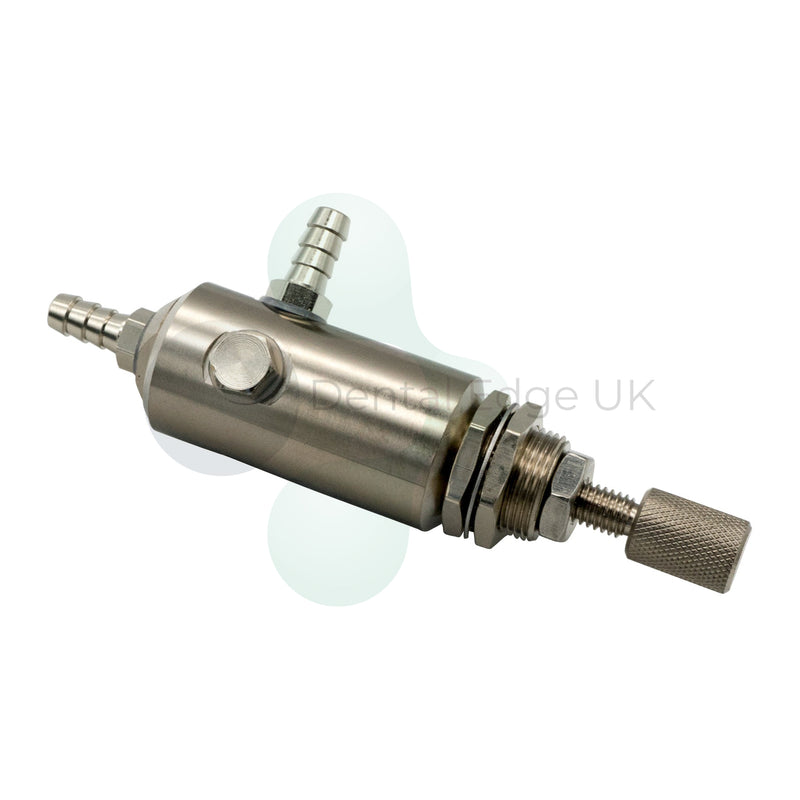 Dental Edge UK -  DCI 7205 Pneumatic 150 psi Mini Air Regulator, 10-32 Thread 1/8" Barb Input, Self-Relieving