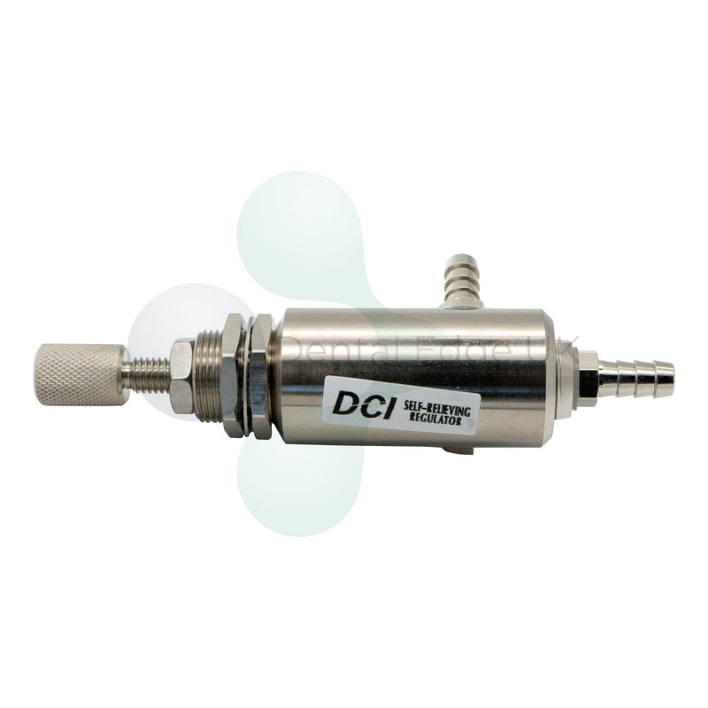 Dental Edge UK -  DCI 7205 Pneumatic 150 psi Mini Air Regulator, 10-32 Thread 1/8" Barb Input, Self-Relieving