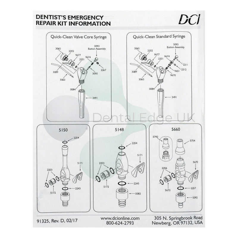 Dental Edge UK -  DCI 8071 Dentist Emergency Repair Kit