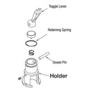 Dental Edge UK -  DCI 6113 Foot Control Water Toggle On/Off Kit, Dark Surf