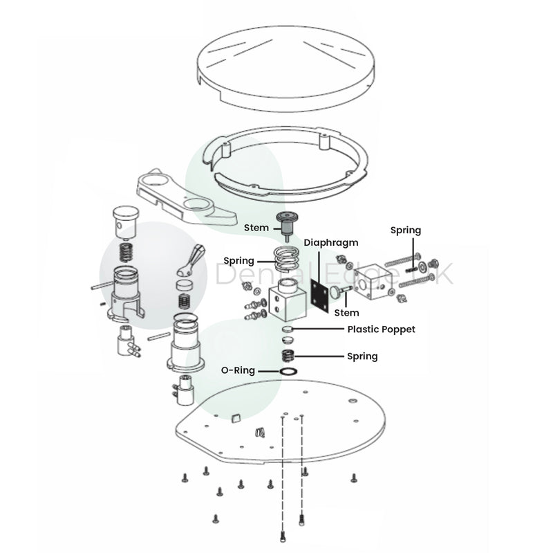 Dental Edge UK -  DCI 9082 Service Kit to fit Adec Foot Control III