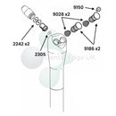 Dental Edge UK -  DCI 9347 3 in 1 Buttons and Repair Kit to Fit Adec Syringe