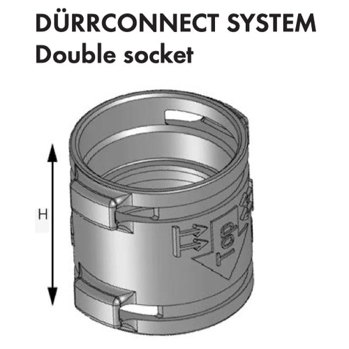 JUNG Cd582pt Plug Double Frames