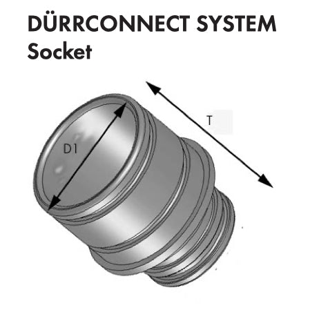 Dental Edge UK -  Durr Connect System 20 - 32mm Pipe Connector