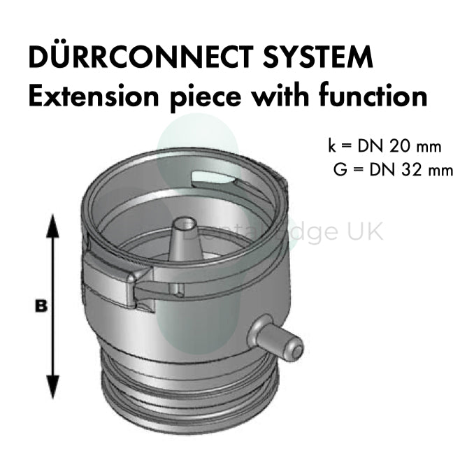 Dental Edge UK -  Durr Connect System 20 - Male to Female Extension Connector