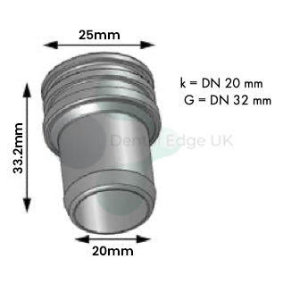 Dental Edge UK -  Durr Connect System 20 Connector 20mm