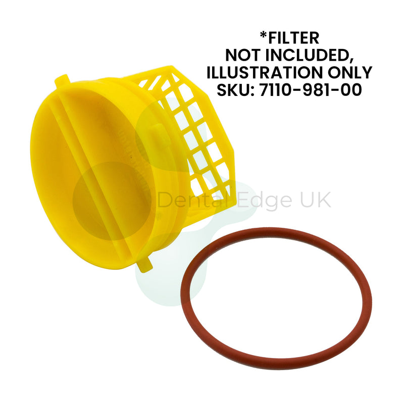 Dental Edge UK -  Durr Spittoon Valve 2 Yellow Filter O-ring