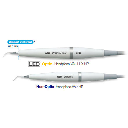 NSK Varios2 Lux VA2-HP Scaler Fibre Optic LED or Non Optic Handpiece - Dental Edge UK