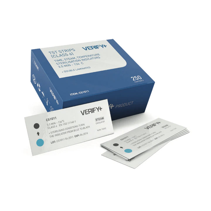 Dental Edge UK -  Verify Dental Class 6 TST Indicator Strips for Steam