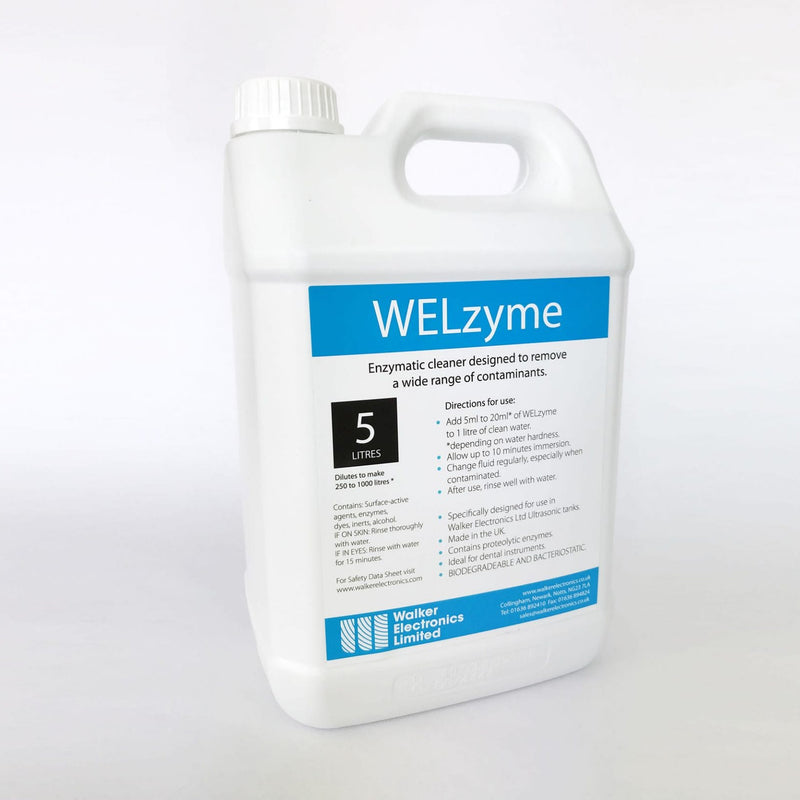 Dental Edge UK -  Walker WELzyme Ultrasonic Cleaning Fluid (5 litre bottle)