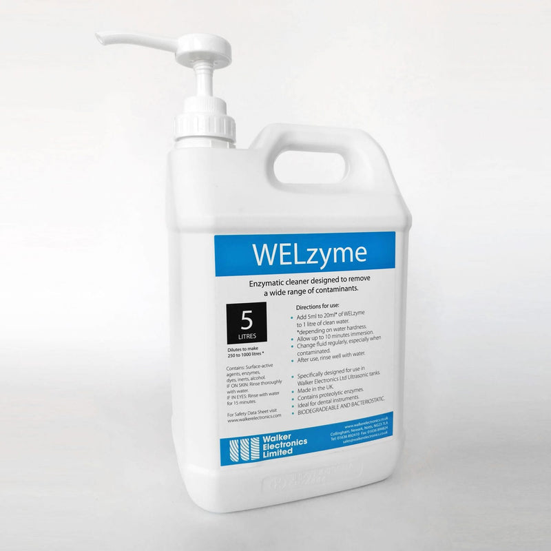 Dental Edge UK -  Walker WELzyme Ultrasonic Cleaning Fluid (5 litre bottle)